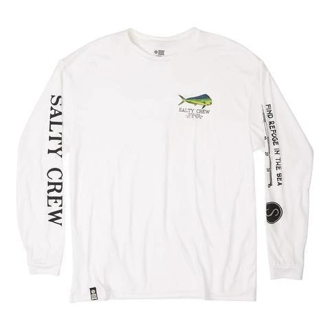 Salty Crew Angry Bull L/S Rashguard - White 4 Salty Crew Angry Bull L/S Rashguard - White - Image 2