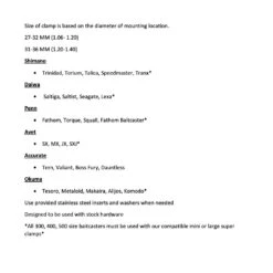 Duran's DFP Mega Clamp -Tackle Express Duran sDFPMegaClampFitment