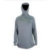 Aftco Jason Christine Hooded L/S Performance Shirt - Steel Heather 2 Aftco Jason Christine Hooded L/S Performance Shirt - Steel Heather -Tackle Express JasonChristineHDSTL