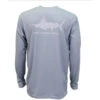 Aftco Jigfish LS Performance Shirt - Light Grey -Tackle Express JigfishLGRABack
