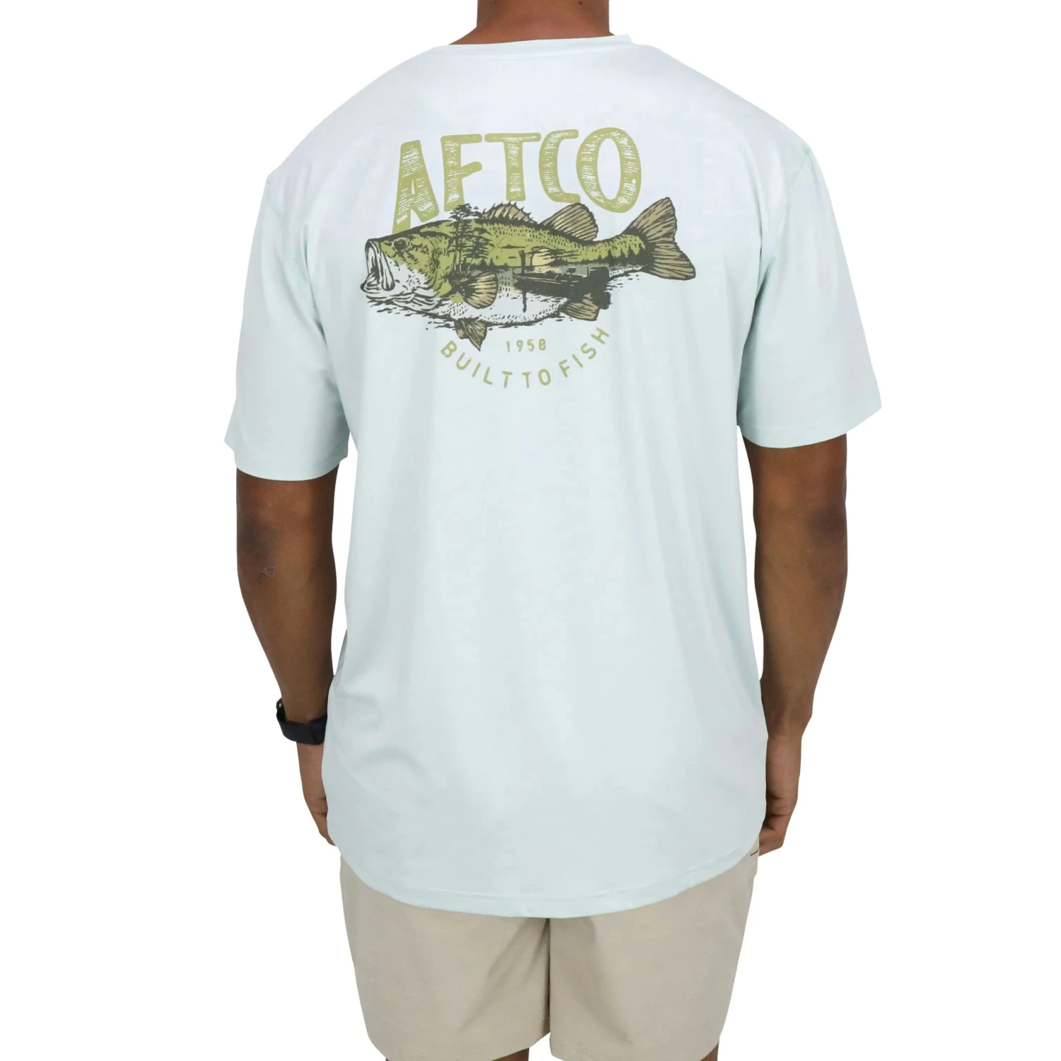 Aftco Wild Catch Short Sleeve Tee - Sprout 4 Aftco Wild Catch Short Sleeve Tee - Sprout - Image 2