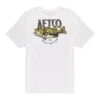 Aftco Wild Catch Short Sleeve Tee White 1 Aftco Wild Catch Short Sleeve Tee White -Tackle Express MT1382 WHT 1 jpg