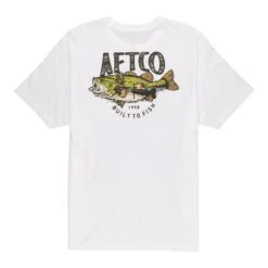 Aftco Wild Catch Short Sleeve Tee White
