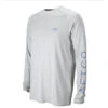 Aftco Samurai LS Sun Protection Shirt - Silver Heather -Tackle Express Samurai2SILH