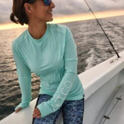 AFTCO Women's Samurai LS Sun Protection Shirt White -Tackle Express Samurai2 a5734d6a 63d7 4810 b460 cac67f675c41