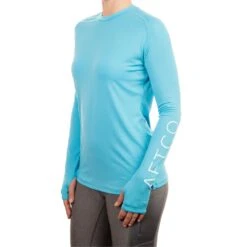 AFTCO Women's Samurai LS Sun Protection Shirt - Hazel Blue